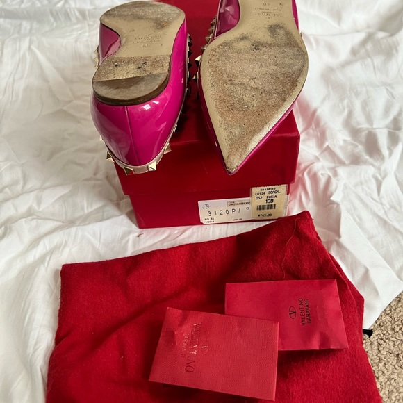 Valentino Rockstud Ballerina Flats sz 40 - Picture 4 of 4